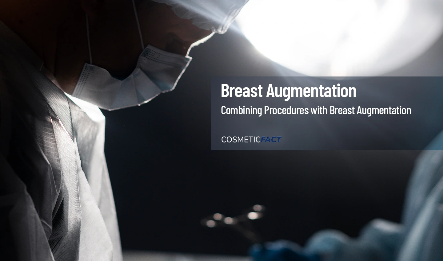 Skilled doctor performing breast augmentation as part of the ultimate makeover in a modern surgery room.