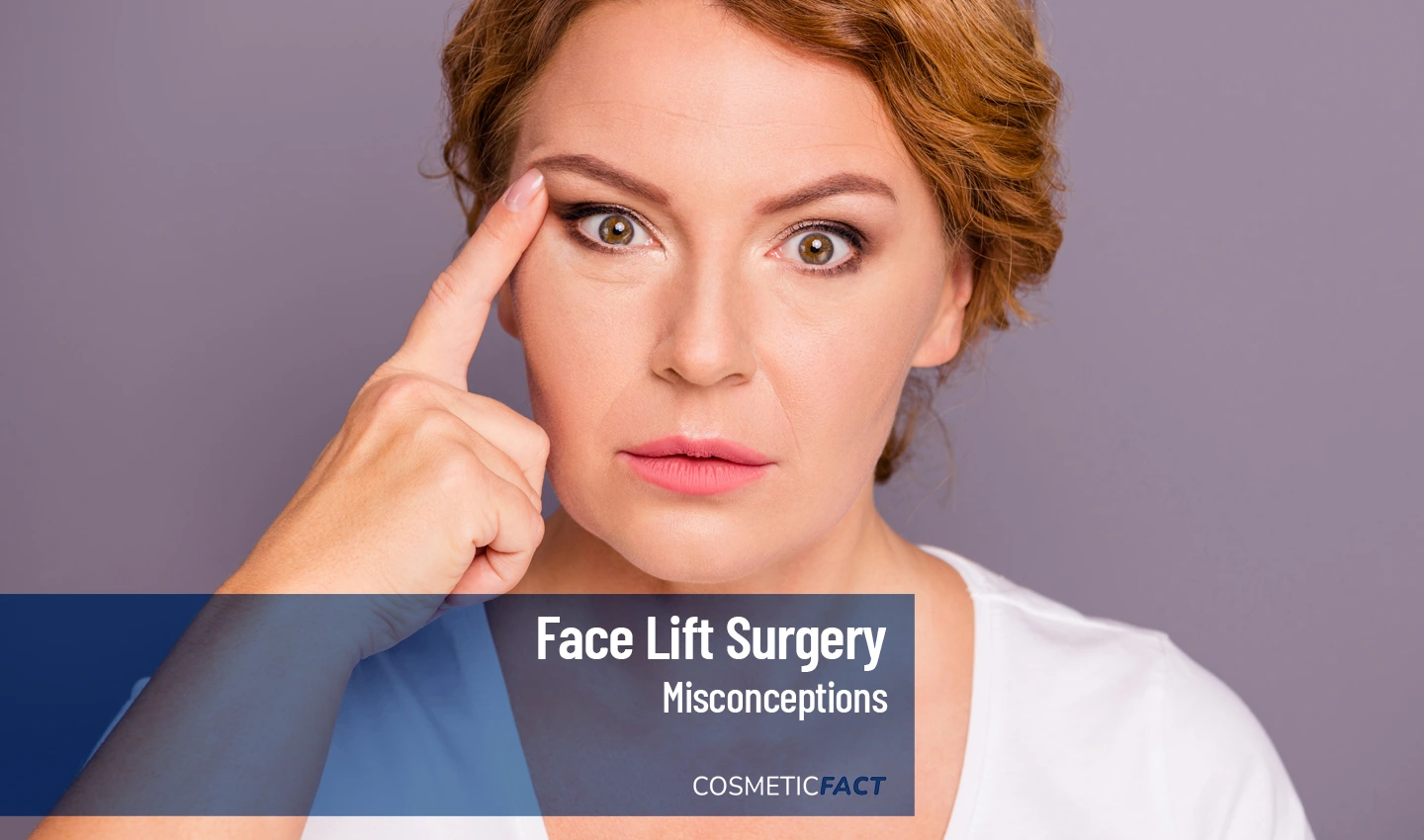 A woman dispelling common myths about facelift surgery