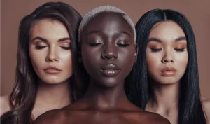 Image of women from different cultures showcasing their mastery of lip sculpting techniques for non-surgical lip contouring.