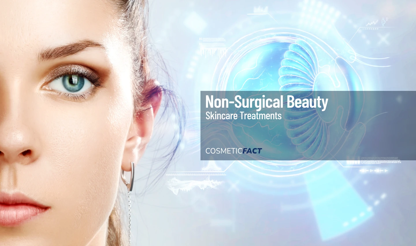 A young woman with clear skin smiling, representing the latest innovative technologies for acne treatment.