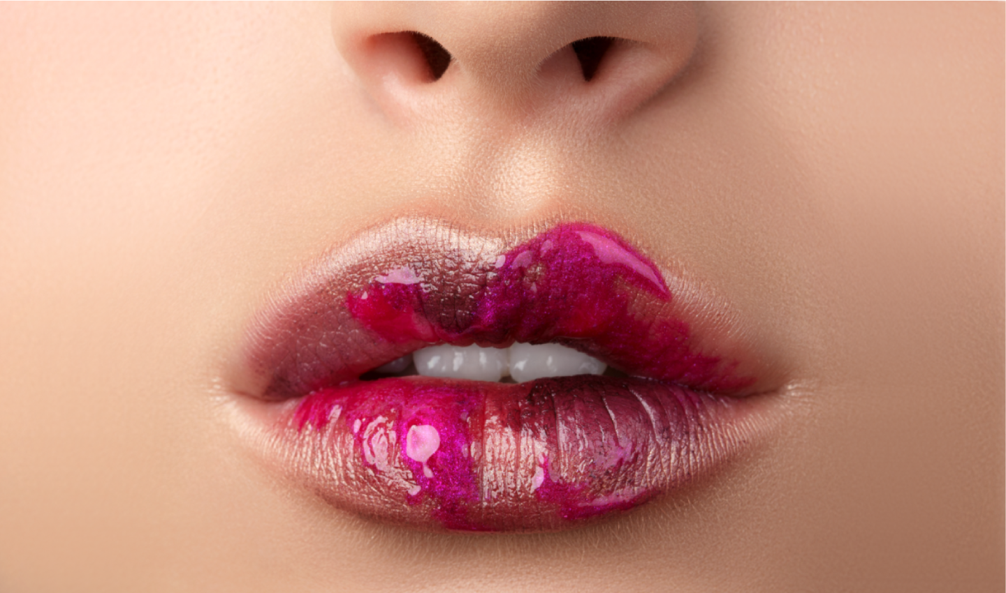 Beautiful lips adorned with mesmerising lip artistry, showcasing intricate designs and imaginative colour combinations