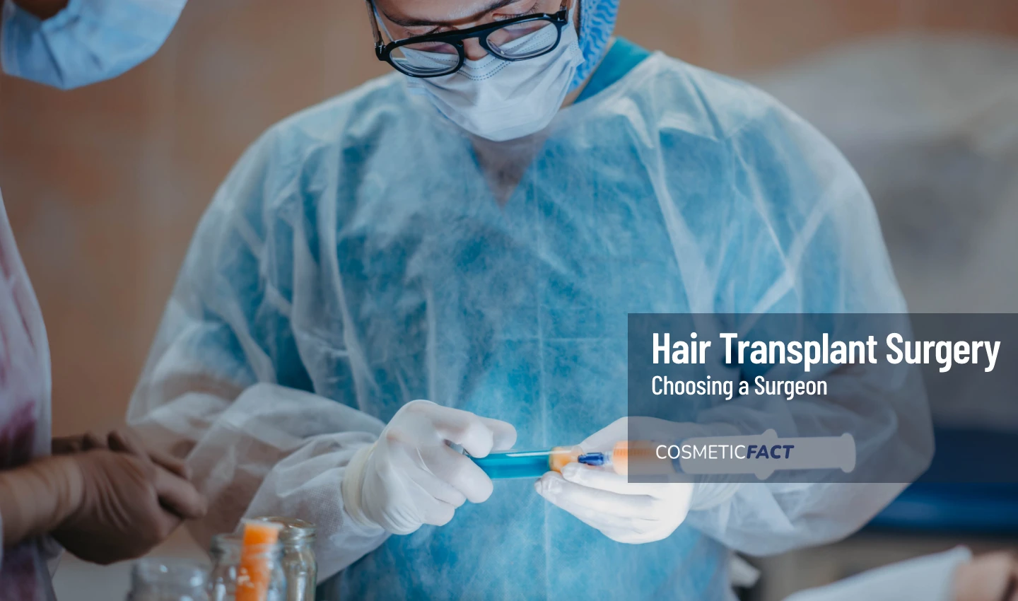 Image of a doctor holding an implant instrument, emphasizing the importance of choosing an experienced hair transplant surgeon for successful hair restoration surgery.