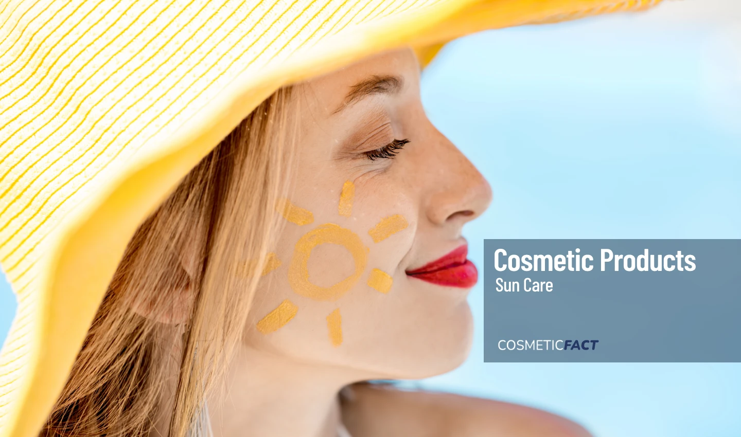 Woman smiling at the beach with Smart Face Sunscreen protection.