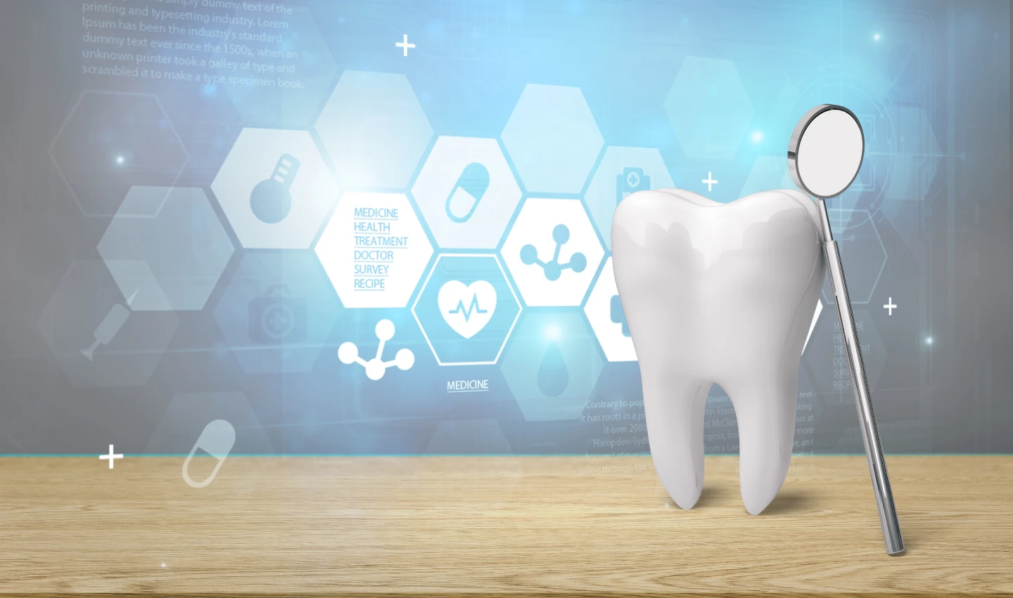 A statue of teeth representing the future of teeth cleaning with revolutionary innovations like electric toothbrushes, ultrasonic scalers, and smart flossers to future-proof your smile.