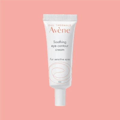 Avène Soothing Eye Contour Cream - 10ml. Enriched with Avène Thermal Spring Water and hyaluronic acid for deep hydration and a soothing effect. Lightweight cream is easy to apply and perfect for on-the-go use and travel. Refreshing and rejuvenating experience for daily skincare routine.
