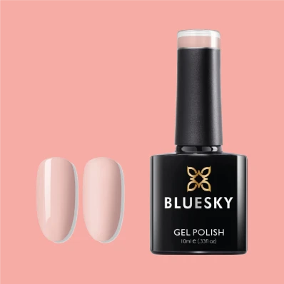 Bluesky Gel Polish Soft Pink A55, a 10 ml gel nail polish in a pastel pink shade, curing under UV/LED lamp required.