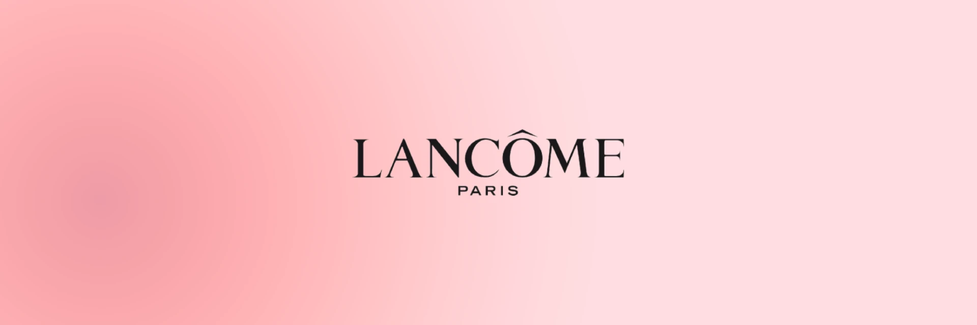 Lancome perfume brand banner