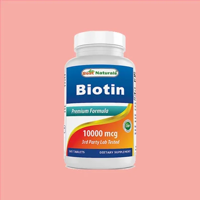 Best Naturals Biotin 10,000 mcg 365 Tablets - Vitamin B7 Supplement