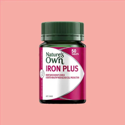 Nature's Own Iron Plus for Women's Health - Iron, Energy and Immune Support