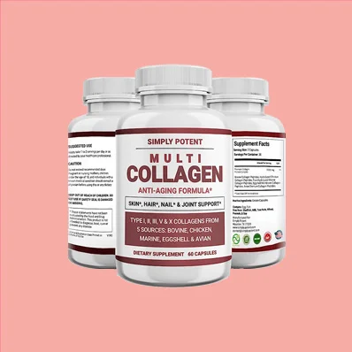 Simply Potent Multi Collagen Peptides - 5 Types of Collagen for Hair, Nails & Joints