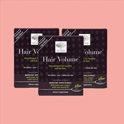 New Nordic Hair Volume Tablets - 30 Count (Pack of 3)