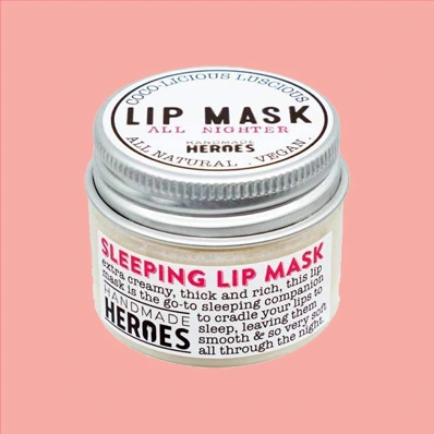 Handmade Heroes All Natural Lip Mask Butter in a jar