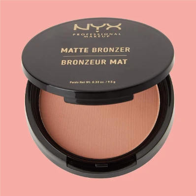 NYX Professional Makeup Matte Bronzer in Light, a cosmetic product designed to complement fair skin tones