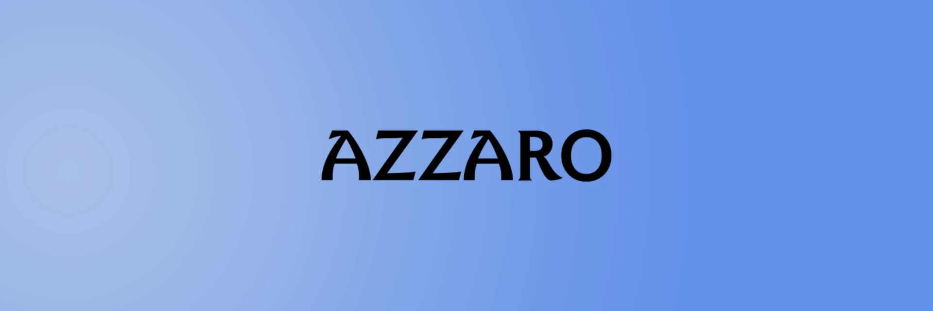 Azzaro perfume bottle with logo on a white background