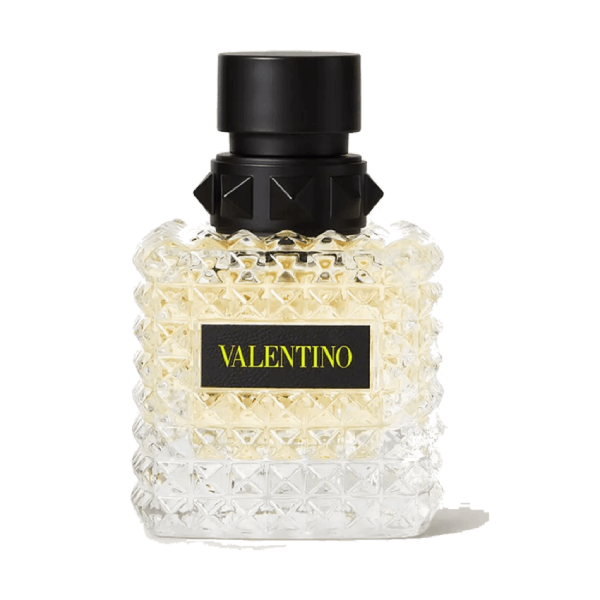 Valentino Born in Roma Yellow Dream for Her Eau de Parfum Spray bottle on a white background.