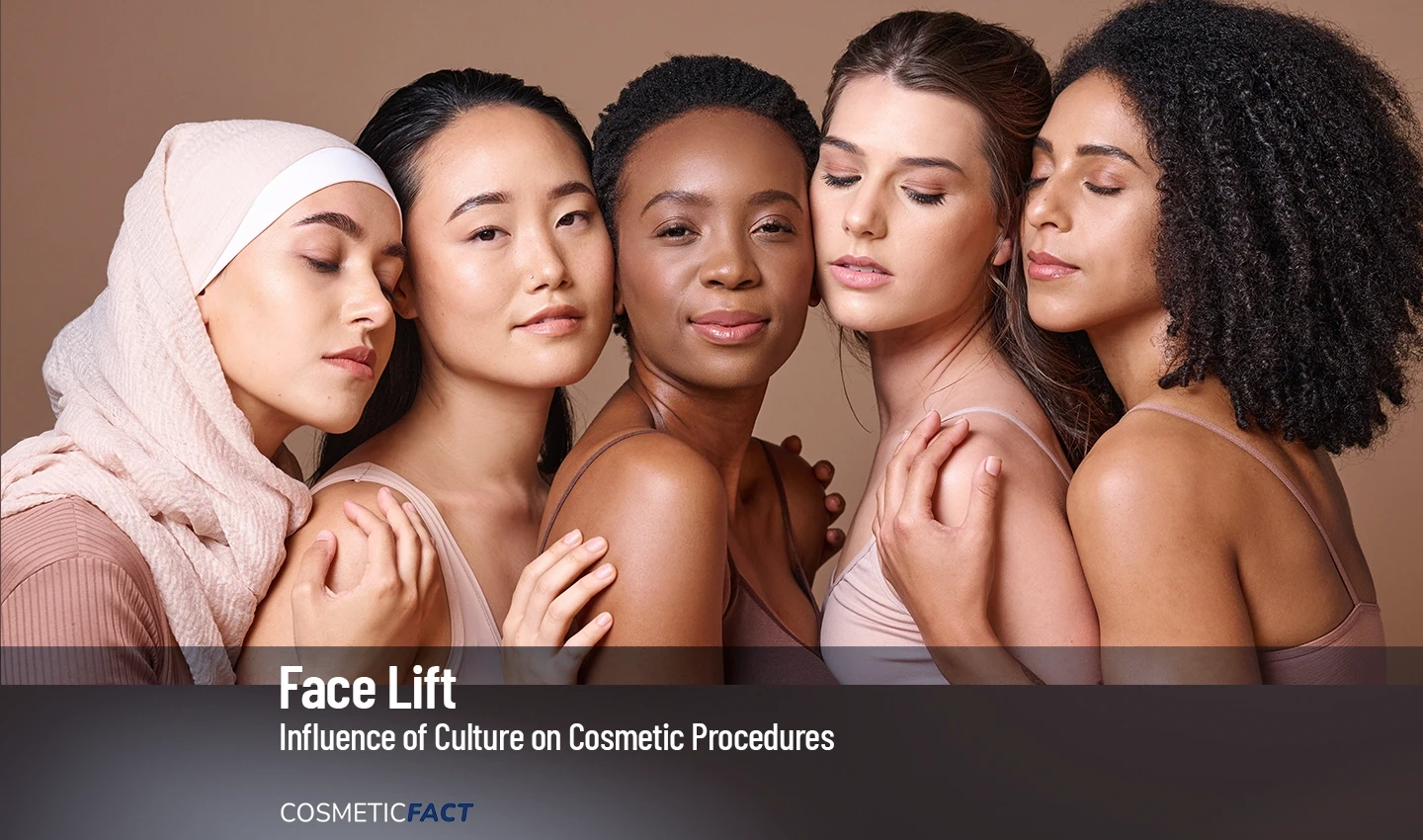 Image of women from diverse cultures showcasing the impact of culture and beauty standards on facelift surgery.