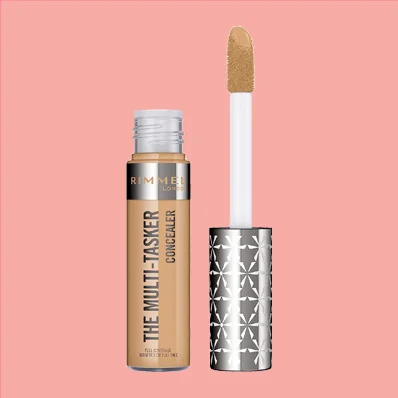 A tube of Rimmel London Multi Tasker Concealer, perfect for sustainable beauty routines with bamboo toothbrushes