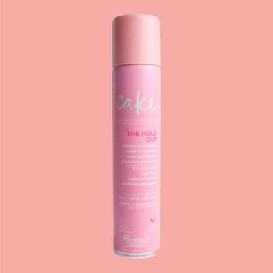 Cake Beauty's The Hold Out Flexy Hold Hair Spray, a frontrunner in cruelty-free haircare