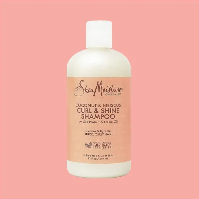 Image of Shea Moisture Coconut Hibiscus Curl Shampoo 13 Ounce bottle