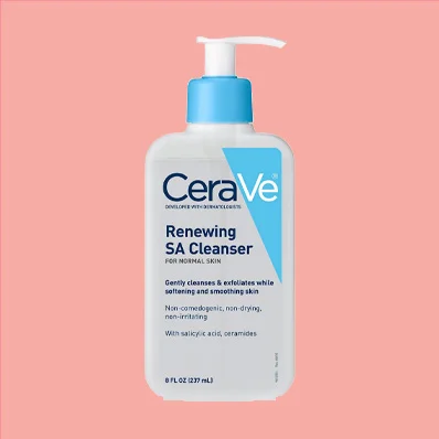 CeraVe Renewing SA Cleanser, 8 Ounce - a gentle exfoliating cleanser for smoother skin