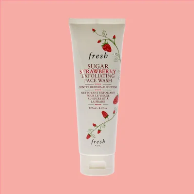 Fresh Sugar Strawberry Exfoliating Face Wash 125ml/4.2oz - a gentle exfoliating face wash with real strawberry seeds