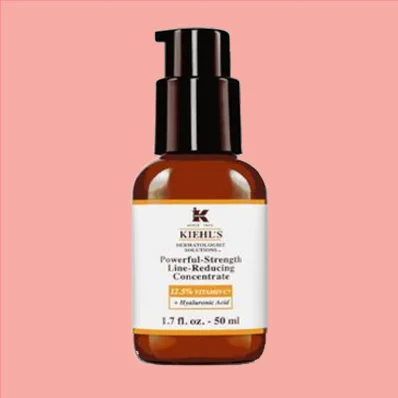 Image of Kiehl's Powerful-Strength Line-Reducing Concentrate with Vitamin C, a skincare product in a 1.7oz (50ml) bottle.