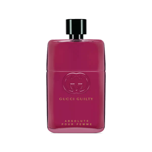 A luxurious bottle of Gucci Guilty Absolute Pour Femme
