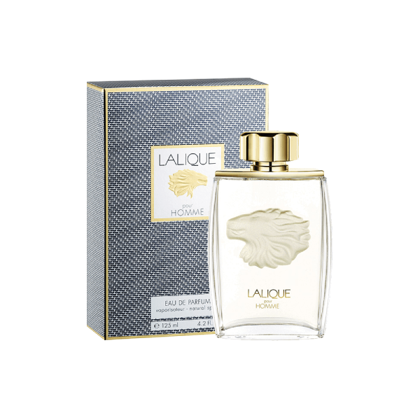 Lalique Pour Homme perfume bottle elegantly displayed