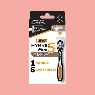 BIC Flex 5 Hybrid Men's 5-Blade Disposable Razor Shaving Kit