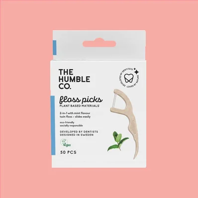 The Humble Co. Dental Floss Picks - Mint 50pc