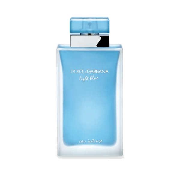 Dolce & Gabbana Light Blue Intense perfume bottle elegantly captured.
