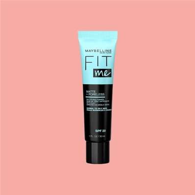 Maybelline New York Fit Me Matte + Poreless Primer bottle, 30ml, designed for normal to oily skin with SPF20