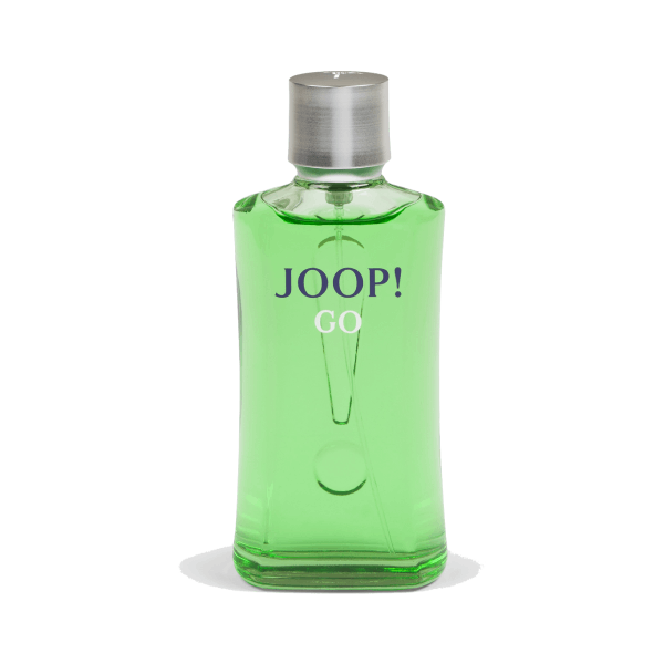 Close-up image of JOOP! Go, Eau de Toilette bottle, a distinguished men's fragrance