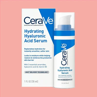 "CeraVe Hyaluronic Acid Serum for Face with Vitamin B5 and Ceramides - Hydrating Face Serum for Dry Skin - Fragrance Free - 1 Ounce"