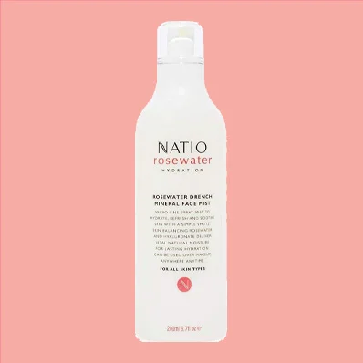 "Natio Rosewater Hydration Drench Mineral Face Mist - 200ml"