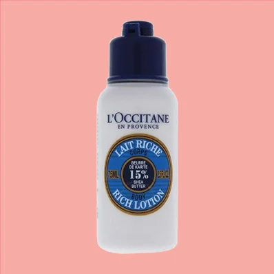 "A tube of L'Occitane Shea Butter Ultra Rich Body Cream, 75 ml"