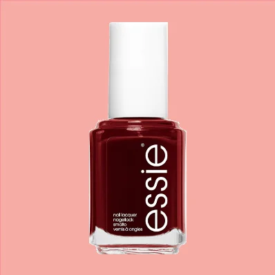 "Essie Nail Polish Bordeaux - Rich and Deep Wine Red Shade"