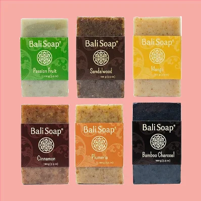 Image of Bali Soap Bar Collection Variety Packs - Men & Women Natural Soap - Orange Collection