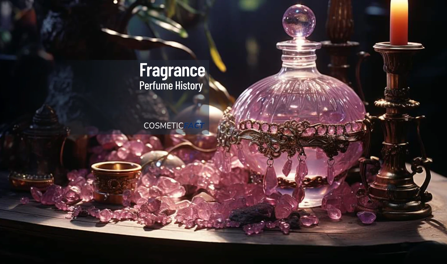 An artistic display of flowers and natural elements, encapsulating the essence of ancient perfume and aromatherapy techniques that continue to inspire modern fragrances.