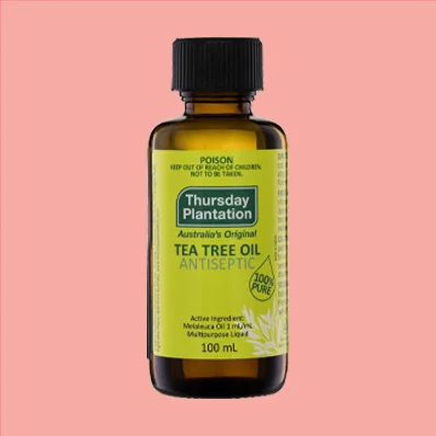 A bottle of Thursday Plantation Tea Tree Oil