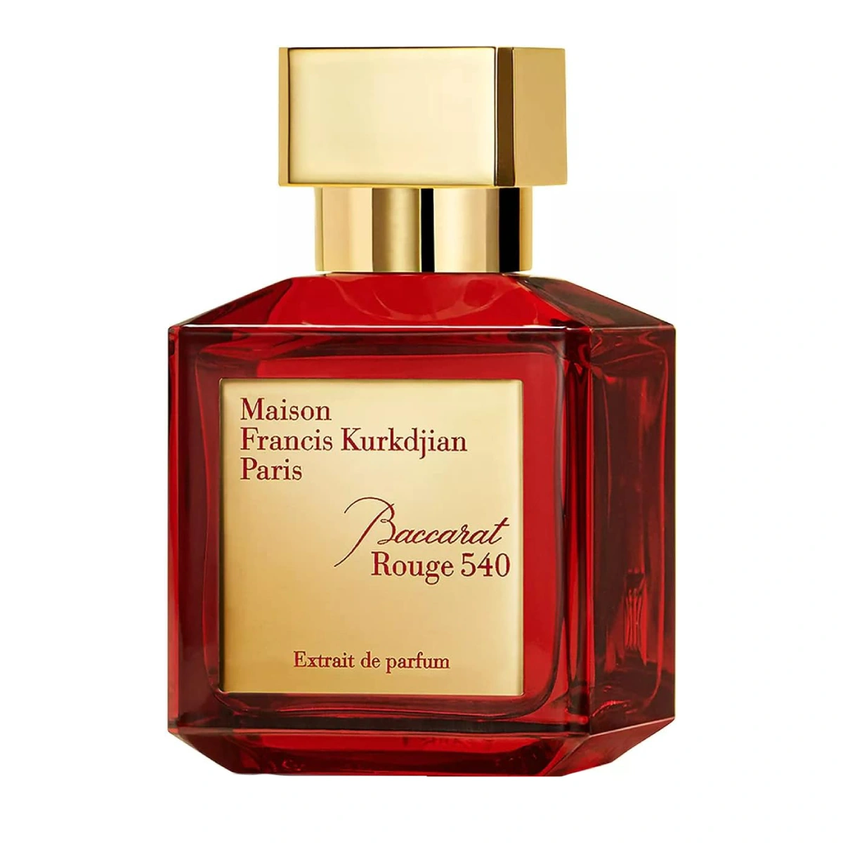 Maison Francis Kurkdjian Baccarat Rouge 540 Perfume Bottle on White Background