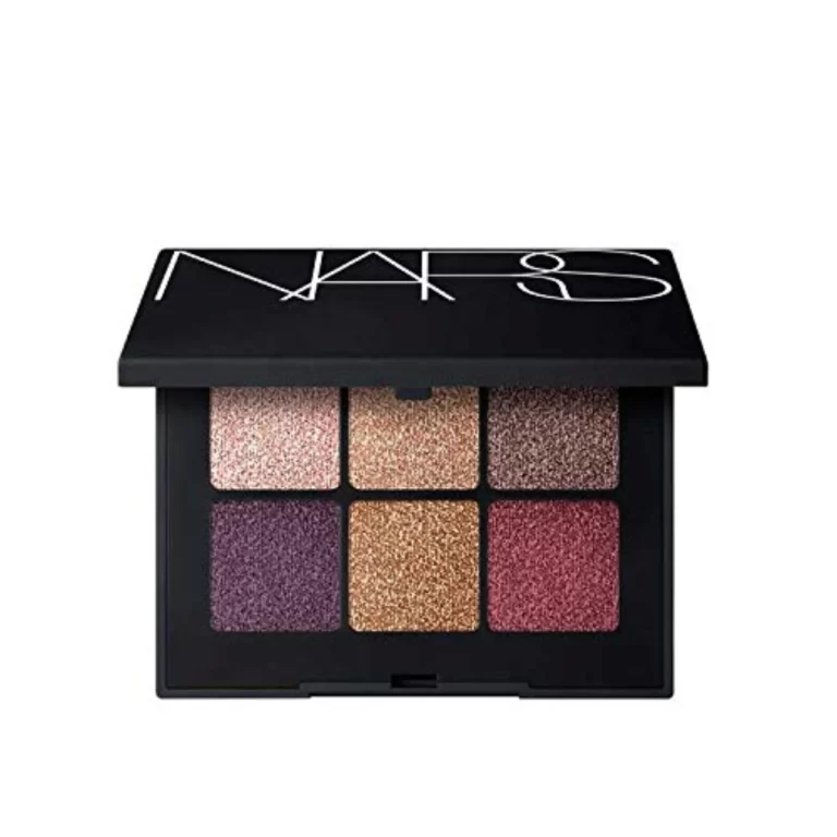 NARS Voyageur Eyeshadow Palette - a collection of rich, vibrant eyeshadows on a white background