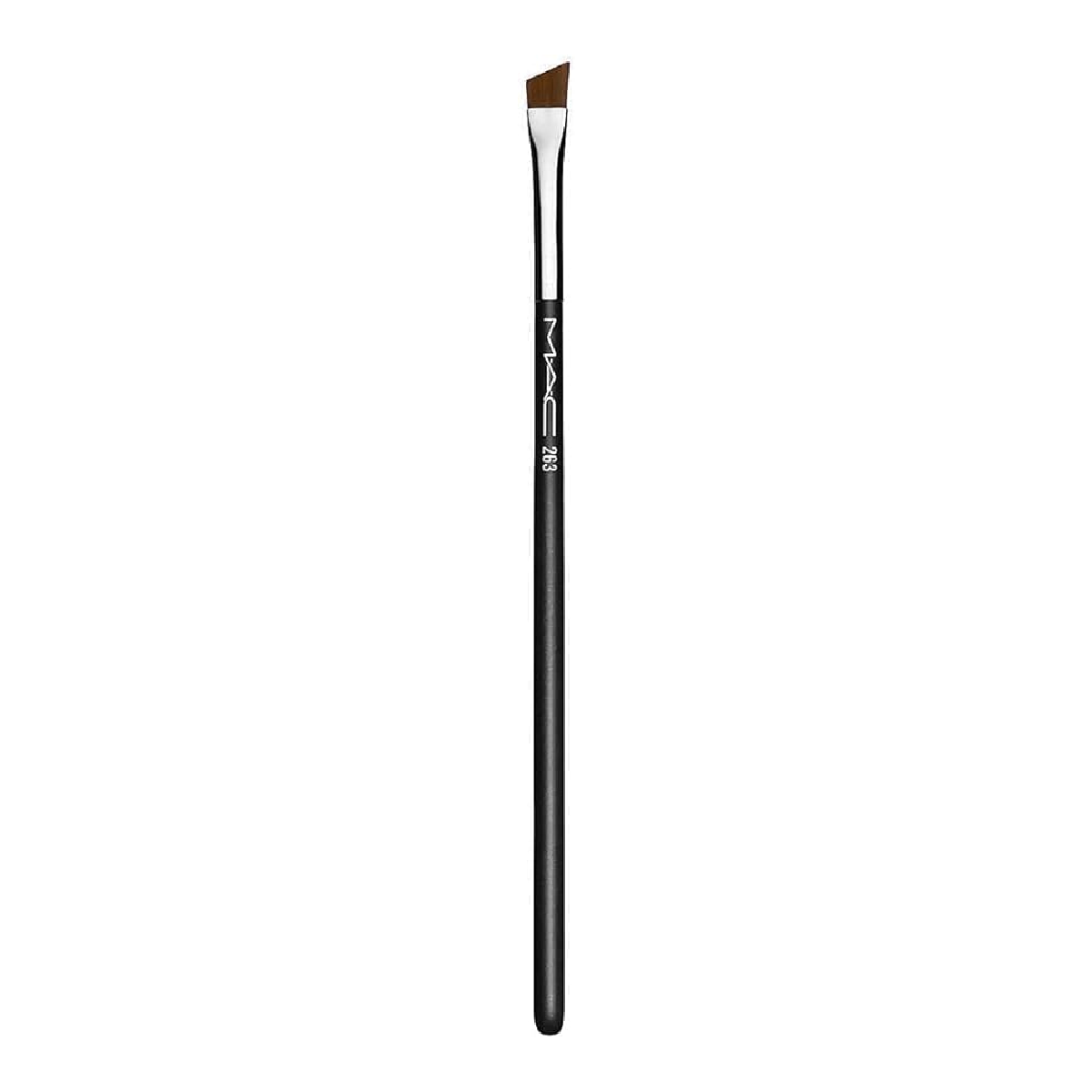 MAC Small Angle Brush #263 - a precision makeup brush on a white background.