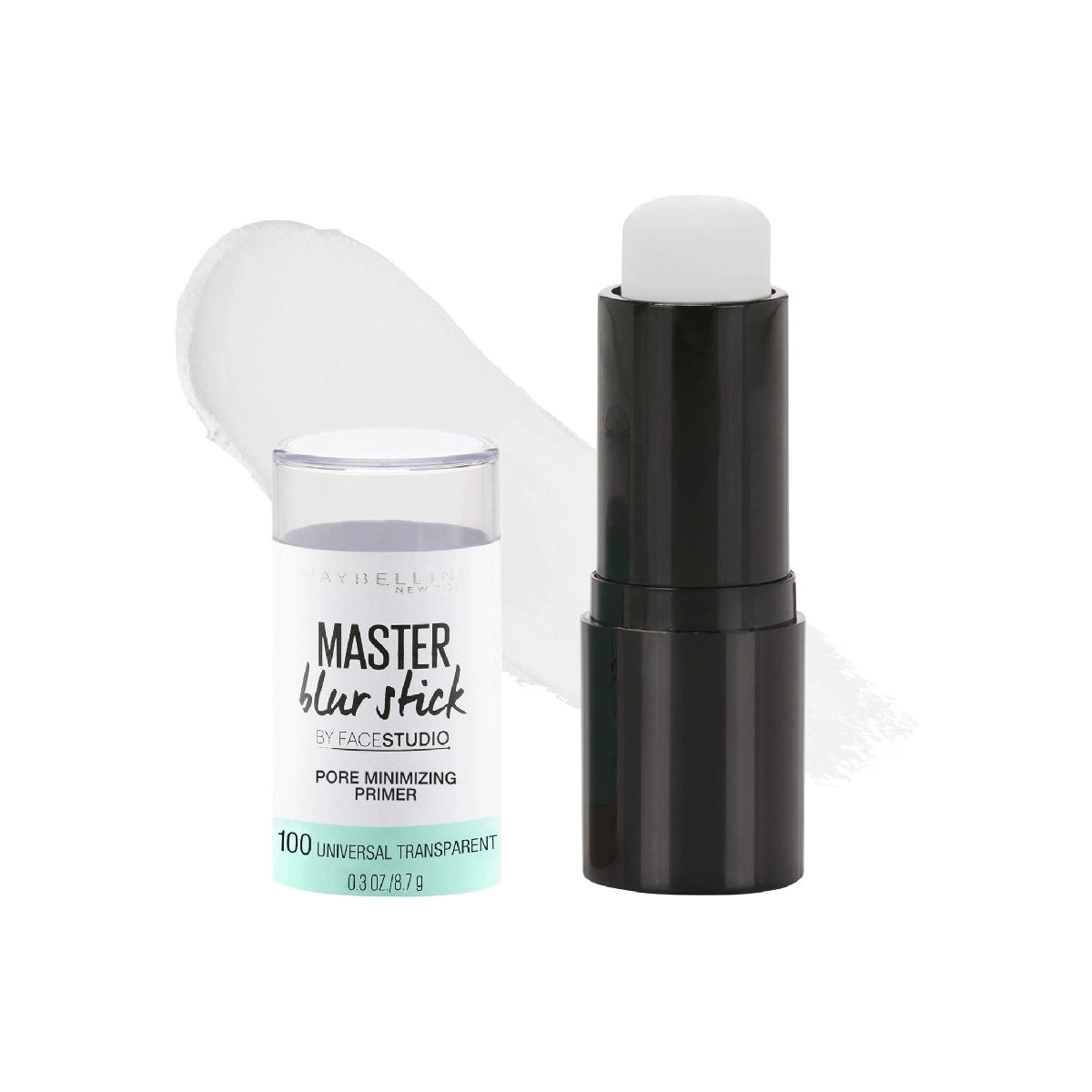 Maybelline Master Blur Primer Stick - a primer stick product on a white background.