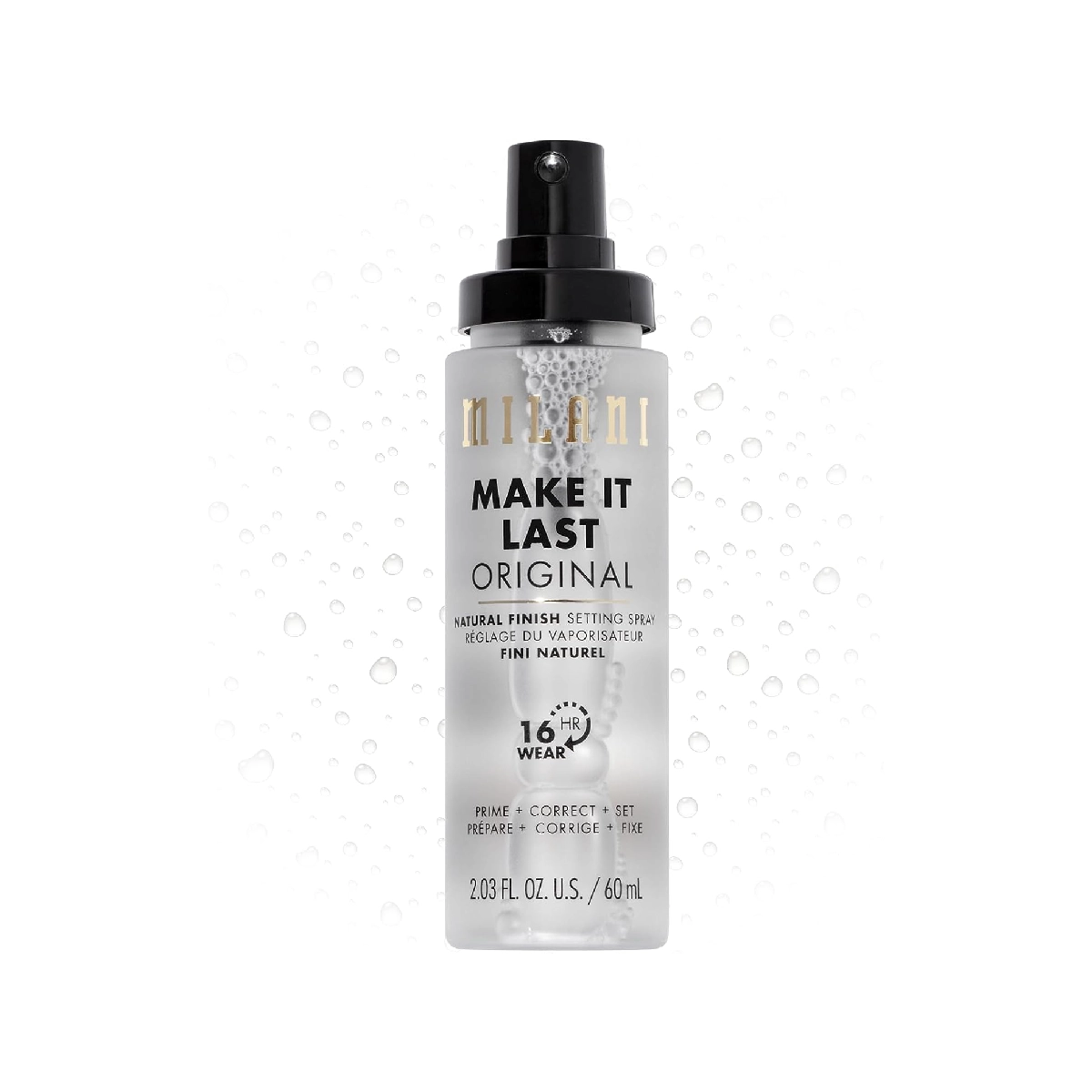 MILANI Make It Last Setting Spray Prime + Correct + Set - a setting spray on a white background