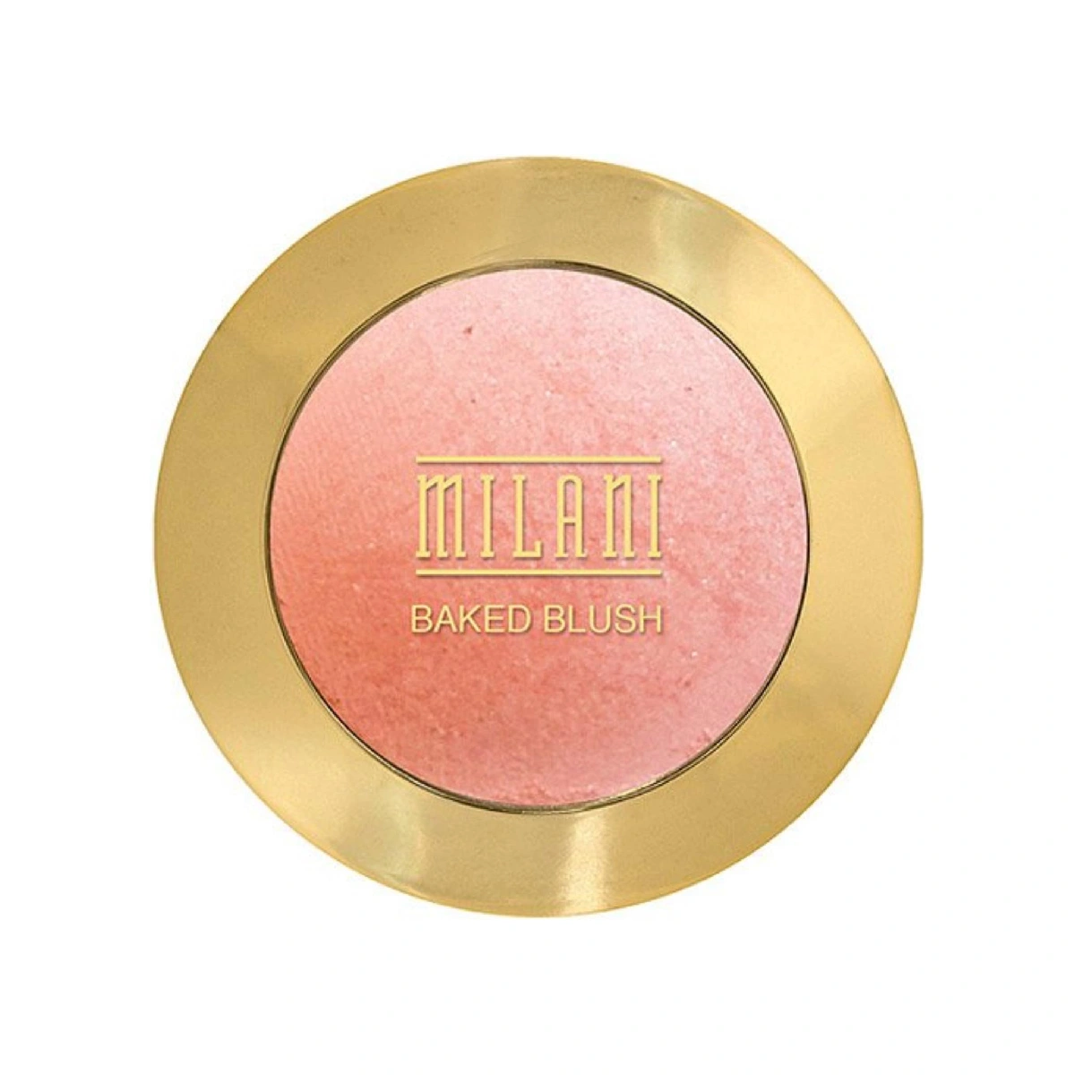 Milani Baked Powder Blush - a radiant blush compact on a white background