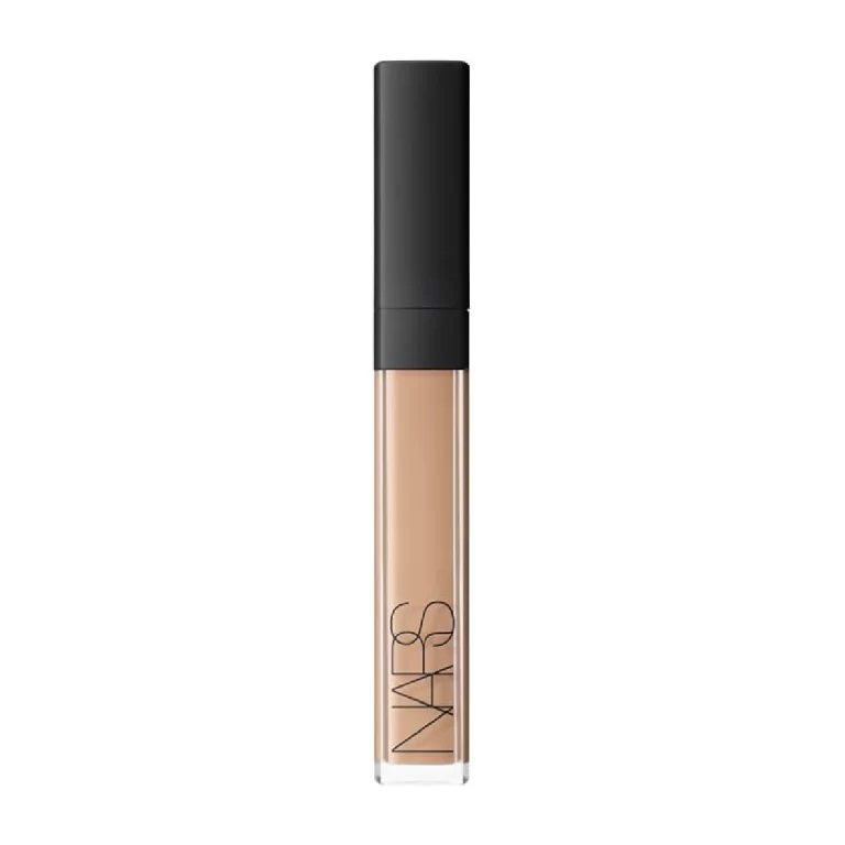 NARS Dolce Vita Sheer Lipstick - a rosy nude lipstick against a white background.