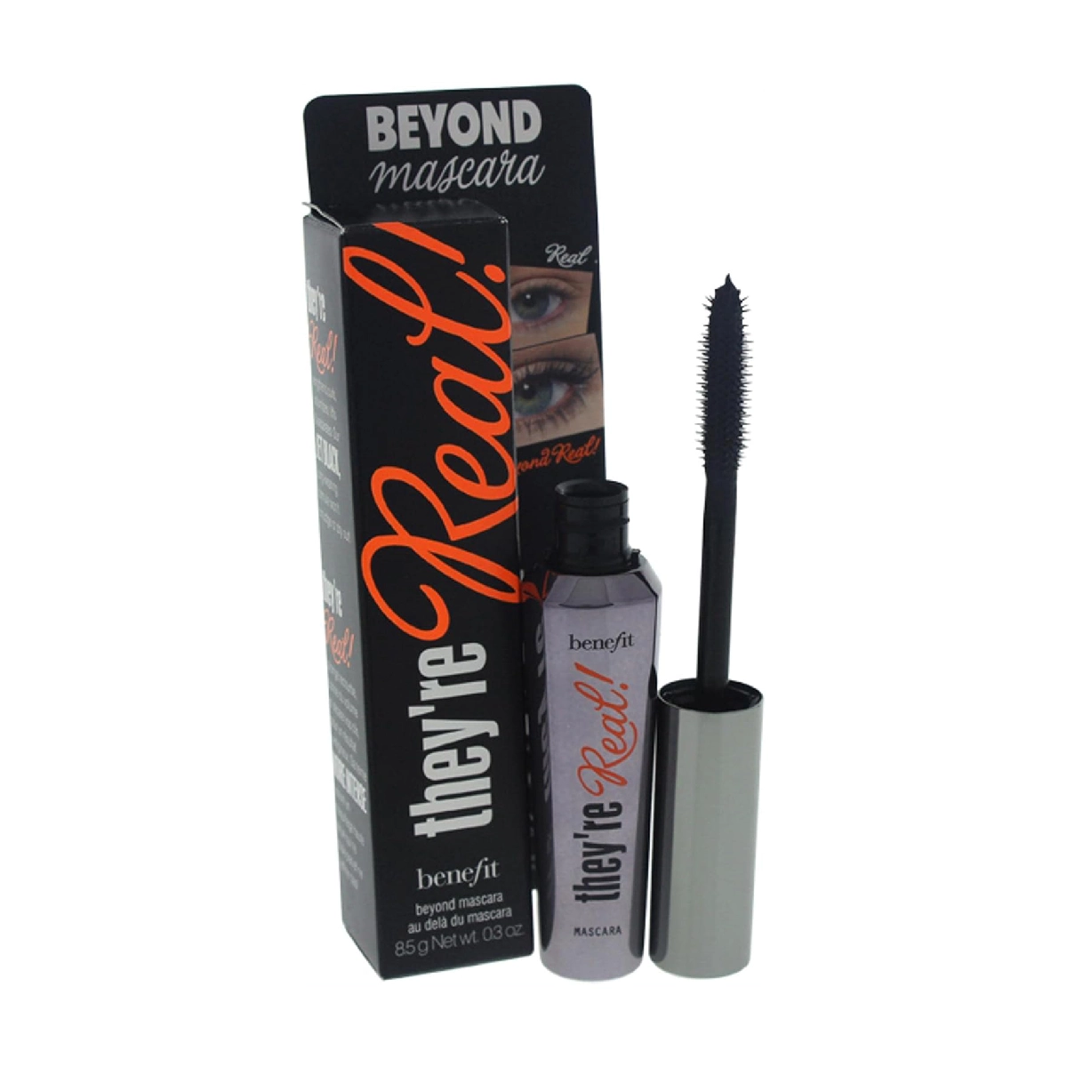 Benefit Cosmetics They're Real! Beyond Mascara - a mascara tube on a white background