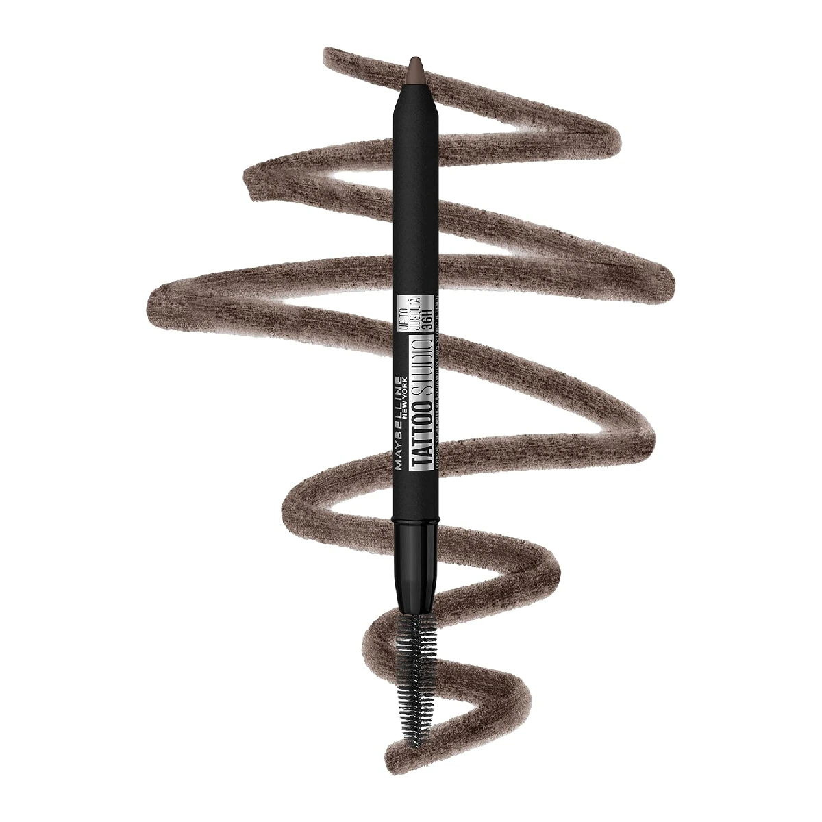 Maybelline New York Tattoo Brow 36 Hour Eyebrow Pencil in Deep Brown - eyebrow pencil on a white background