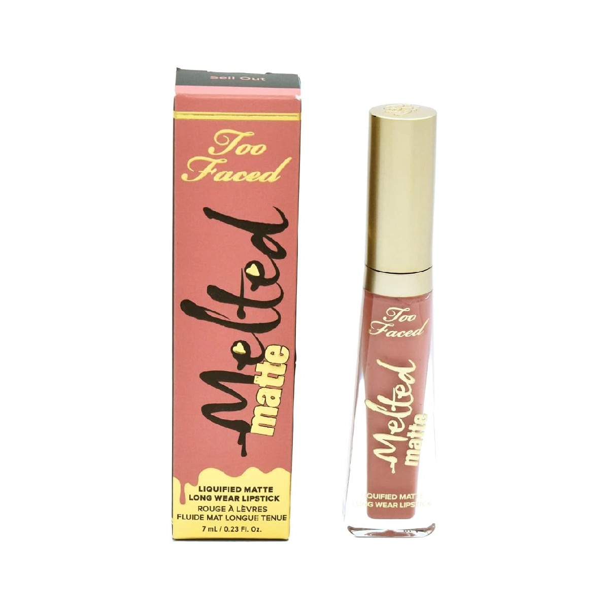 Too Faced Melted Matte Liquified Long Wear Lipstick - a lipstick tube on a white background